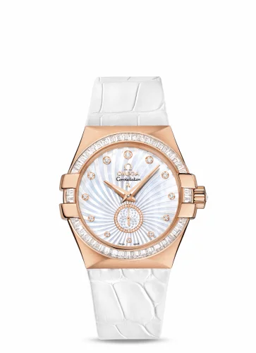 Omega Constellation Co-Axial 35 Small Seconds Red Gold / Diamond / MOP Supernova 123.58.35.20.55.002 (12358352055002)